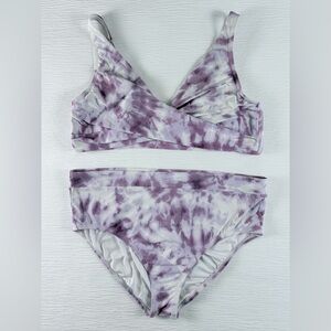Women’s Purple Tie-Dye Bikini Set XL